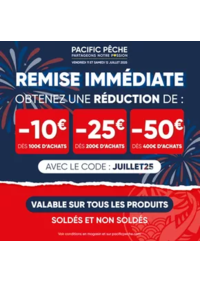 Prospectus Pacific Pêche COIGNIÈRES : OFFRE SPECIALE REMISE IMMEDIATE