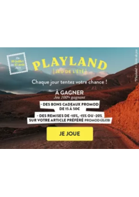 Prospectus Promod Varennes Sur Seine : Jeu de l'été : PLAYLAND