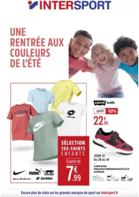Prospectus Intersport BRIVES CHARENSAC : UNE RENTRÉE AUX COULEURS DE L'ÉTÉ