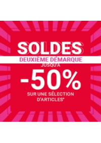 Prospectus Courir BORDEAUX : Deuxième démarque soldes Jusqu'à -50%