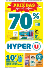 Prospectus Hyper U COMBOURG : Spécial Rentrée des classes