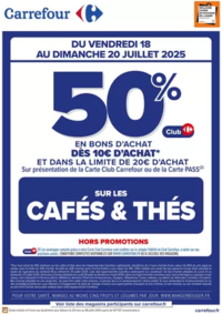 Prospectus Carrefour ANNECY : OPERATION BON D’ACHAT SUR LES CAFES & THES