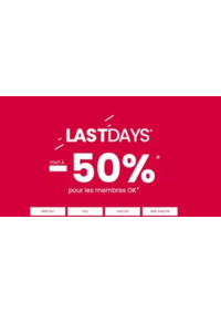 Prospectus Okaïdi NANTES 13 rue Scribe : Last days jusqu'à -50%