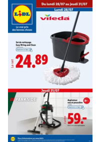 Prospectus Lidl VANDOEUVRE : Découvrez une sélection de produits de sport, ménage et ameublement en supermarché Lidl !