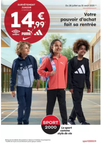 Prospectus Sport 2000 SARREBOURG : Votre pouvoir d’achat fait sa rentrée