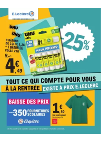 Prospectus E.Leclerc LE LUC : RENTREE DES CLASSES