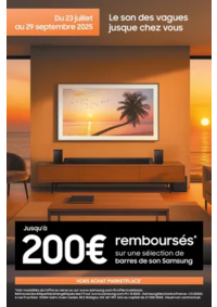 Prospectus Boulanger Cambrai : Jusqu'à 200€ remboursés sur une sélection de barre de son Samsung