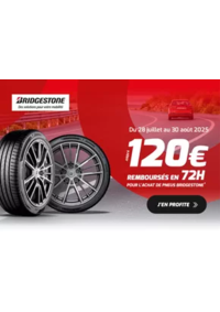 Prospectus Profil + Louvigny : Jusqu’à 120€ remboursés avec BRIDGESTONE chez Profil Plus !