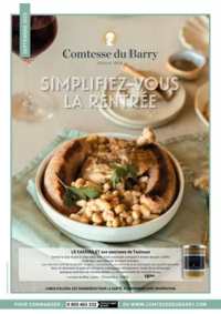 Prospectus Comtesse du Barry Vincennes : SEPTEMBRE 2025
