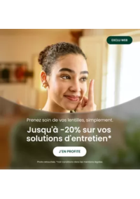 Prospectus Général d'Optique SAINT QUENTIN EN YVELINES : Jusqu'à -20% sur une sélection de solutions d'entretien"