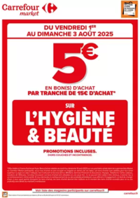 Prospectus Carrefour Drive SORBIERS : OPÉRATION BON D’ACHAT SUR HYGIÈNE BEAUTÉ
