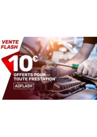Prospectus AD : Avec le code promo ADFLASH, faites réparer votre voiture pour pas cher