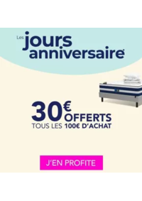 Prospectus La Compagnie du Lit Rezé : Les jours Anniversaire
