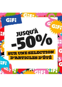 Prospectus Gifi MONTEREAU FAULT YONNE : OFFRE VIP : jusqu'à -50% sur une sélection d'articles d'été !