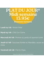 Prospectus crocodile : Plat Du Jour