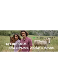 Prospectus Revendeur Mise Au Green AVIGNON : OFFRE POLOS 1 polo = 69,90€, 2 polos = 99,90€
