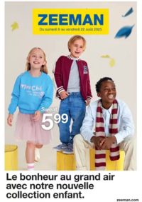 Prospectus Zeeman Audun le Tiche : Le bonheur au grand air avec notre nouvelle collection enfant.