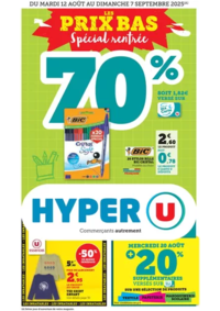 Prospectus Hyper U : Spécial Rentrée des classes