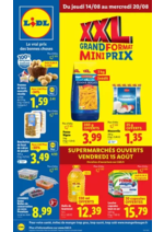 Prospectus Lidl : Vos produits du quotidien sont en format XXL chez Lidl, faites des économies !