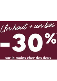 Prospectus Jennyfer THONON LES BAINS : Un haut + un bas -30 % sur le moins xher se deux