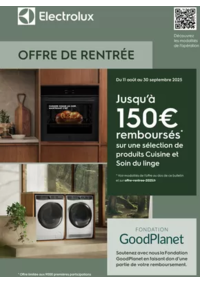Prospectus Copra RUMINGHEM : Electrolux vous rembourse jusqu'à 150€