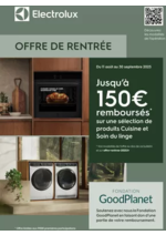 Prospectus Copra : Electrolux vous rembourse jusqu'à 150€