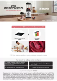 Prospectus Copra COUIZA : MAGIMIX VOUS OFFRE JUSQU'A 125€ DE CADEAUX