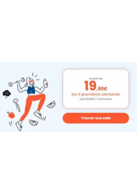 Prospectus L'Orange bleue Fitness Colombes : 19,90€ les 4 premières semaines