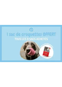 Prospectus Médor et compagnie Epinal : 9 sacs de croquettes ou de litière achetés, le 10ème offert