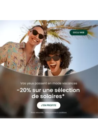 Prospectus Général d'Optique REDON : -20% sur une sélection de solaire