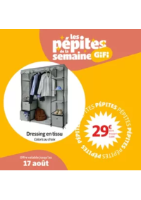 Prospectus Gifi ROANNE - LE COTEAU : Du 13 au 17 août uniquement, au prix incroyable de 29€