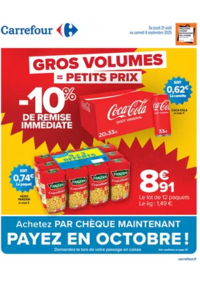 Prospectus Carrefour Express Paris 114 boulevard St Germain : GROS VOLUMES = PETITS PRIX