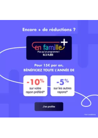 Prospectus Kiabi SIN LE NOBLE : Pour 15€ par an, bénéficiez toute l'année de