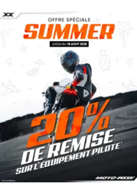 Prospectus Moto Axxe VILLE LA GRAND : Une excellente occasion de renouveler votre équipement moto sans faire mal à votre budget !