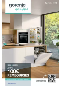 Prospectus Boulanger Gennevillliers : OFFRE Gorenje: jusqu'à 100€ remboursés !