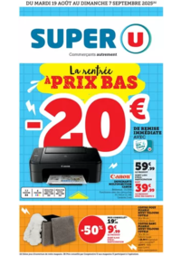 Prospectus Super U LANVALLAY : Spécial Rentrée des classes