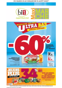 Prospectus Maximarché Bligny sur ouche : QUINZAINE DES PRIX ULTRA BAS