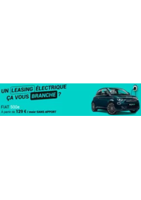 Prospectus Fiat VOIRON : Passer à l’électrique, sans attendre, avec une voiture branchée et pour tous.