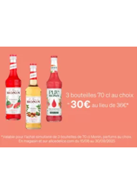 Prospectus Alice Délice Bercy Village : Sirops Monin 70 cl