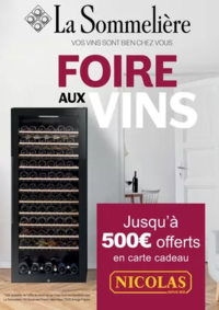 Prospectus Boulanger Terville : OFFRE La Sommelière : jusqu'à 500€ offerts chez Nicolas !