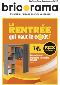 Prospectus Bricorama SAINT MAUR DES FOSSES : LA RENTRÉE qui vaut le coût!