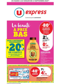 Prospectus U Express BORGO : Spécial Beauté