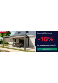 Prospectus K par K PROVINS : 10% de remise sur les pergolas et les carports