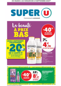 Prospectus Super U PARENTIS EN BORN : Spécial Beauté