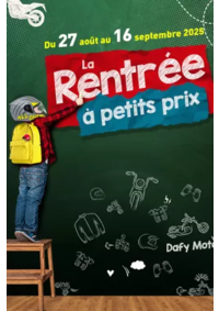 Prospectus DAFY MOTO RONCHIN : Avoir un bon équipement de moto est indispensable pour rouler en toute sécurité. Il est primordial d