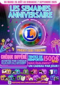 Prospectus E.Leclerc SAINT LOUP : ANNIVERSAIRE MAGASIN 2025