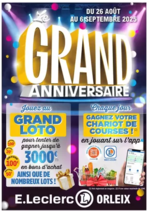Prospectus E.Leclerc : ANNIVERSAIRE ORLEIX