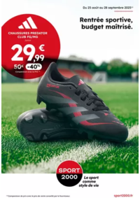 Prospectus Sport 2000 LEZIGNAN CORBIERES : Rentrée sportive, budget maîtrisé.