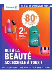 Prospectus E.Leclerc SAINT-DIZIER : BEAUTE AUTOMNE