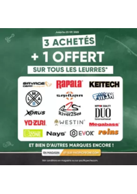 Prospectus Pacific Pêche MONTBELIARD - VOUJEAUCOURT  : 3 Leurres achetés + 1 OFFERT !